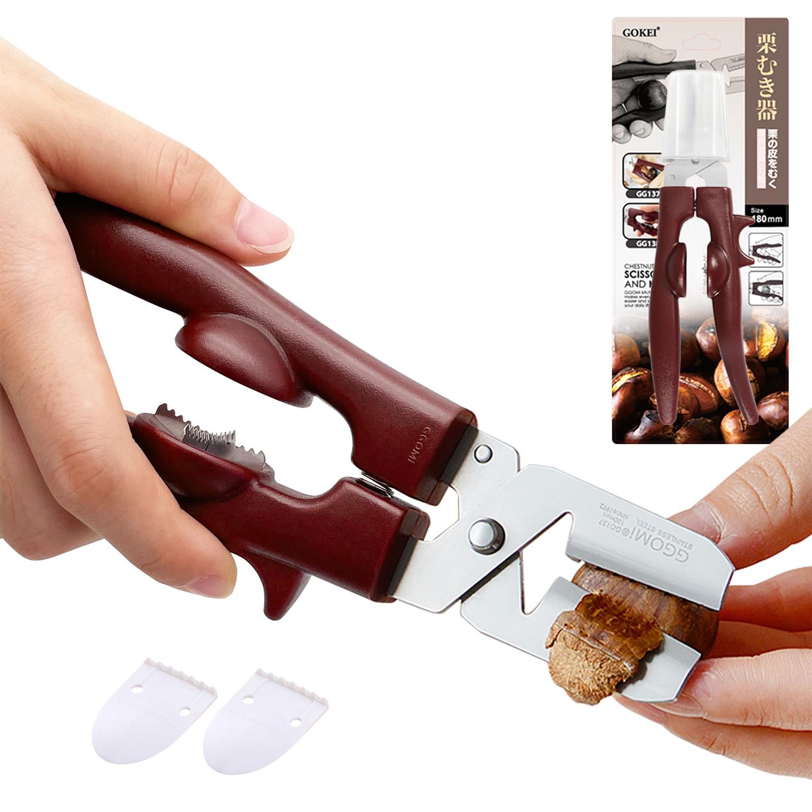 栗むき器 栗むき 十字切れ目 ステンレス 栗剥き 栗 皮むき 栗の皮むき