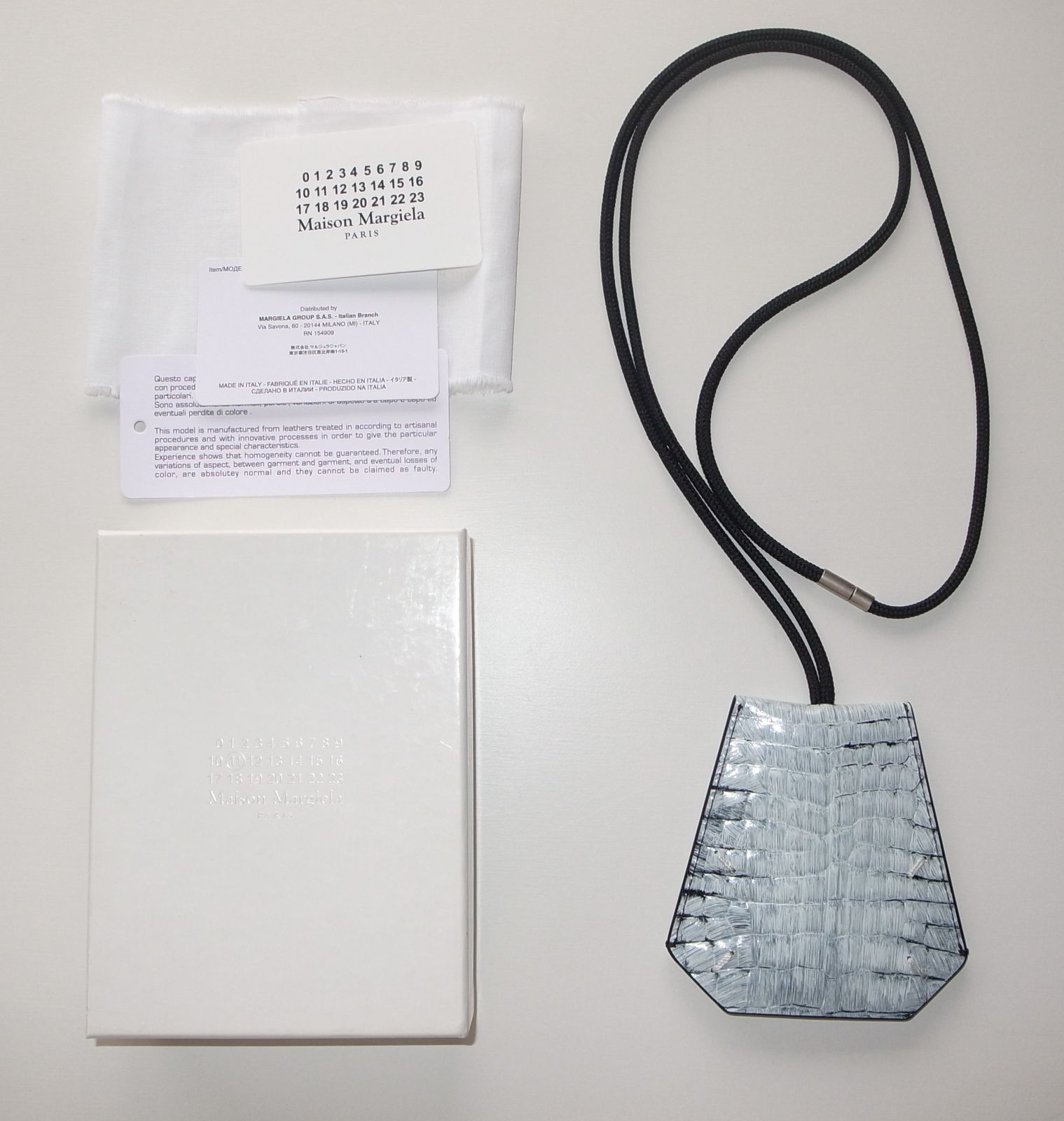 maison margiela マルジェラ keyring キーリング クロシェット white