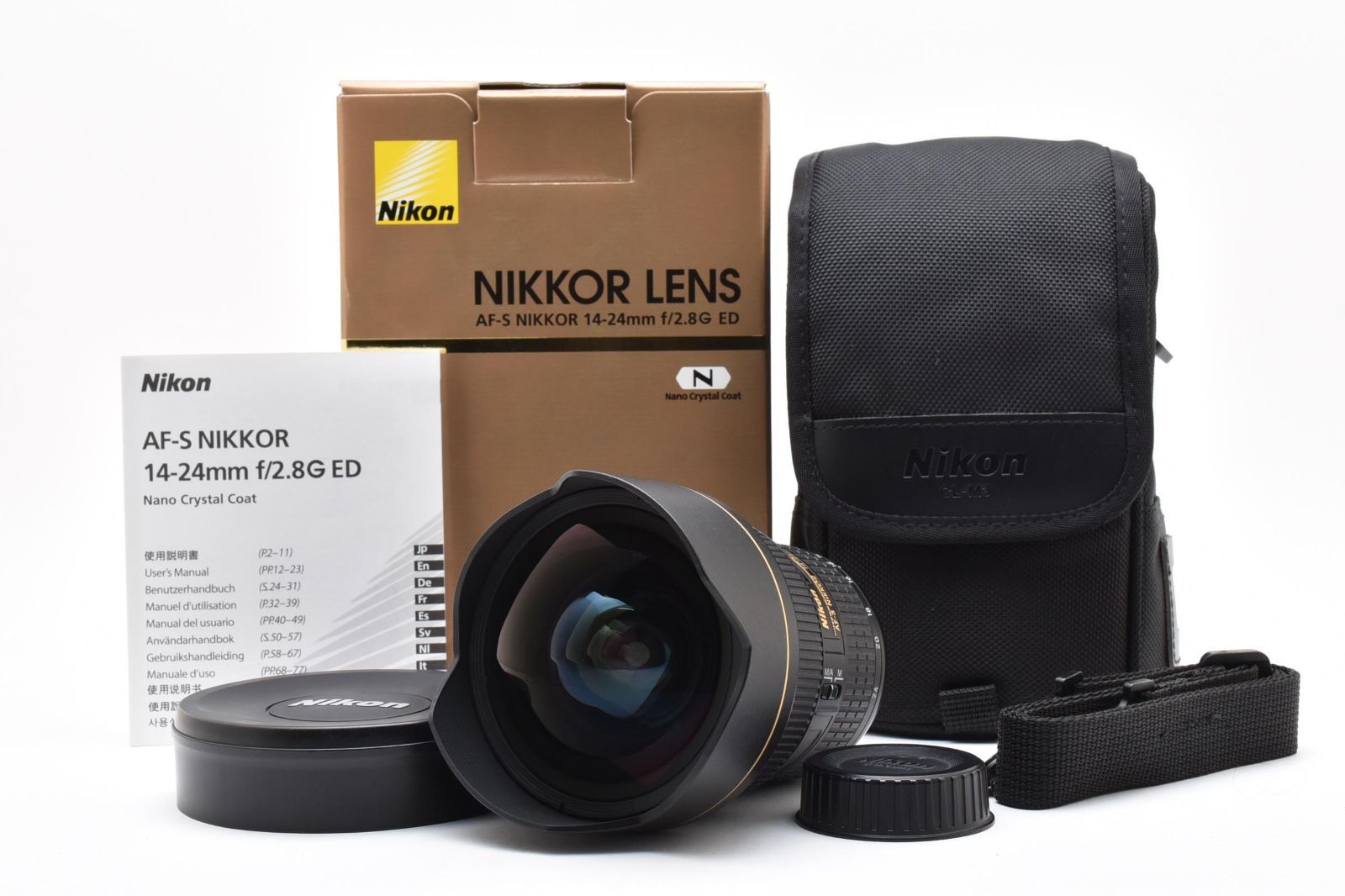上 NIKON ニコン AF S NIKKOR 14 24 mm F 2 8 G ED N ケース 元
