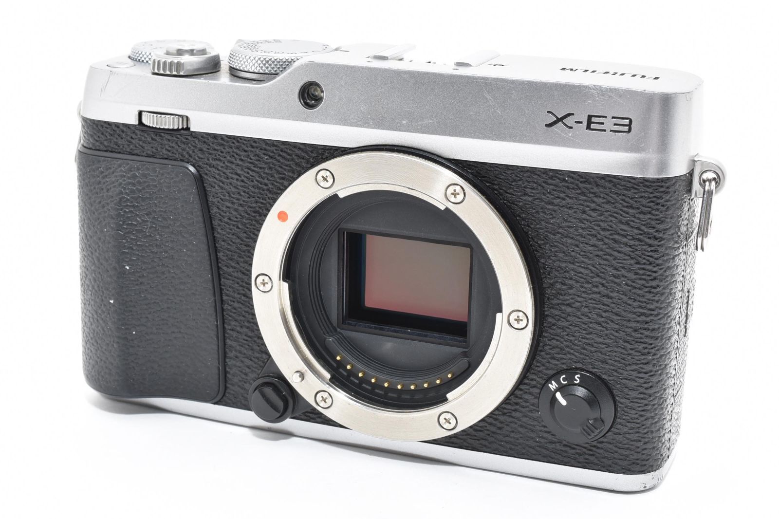 フジフイルム X E 3 ボディ シルバー ミラーレス一眼レフカメラ シャッター回数17327回