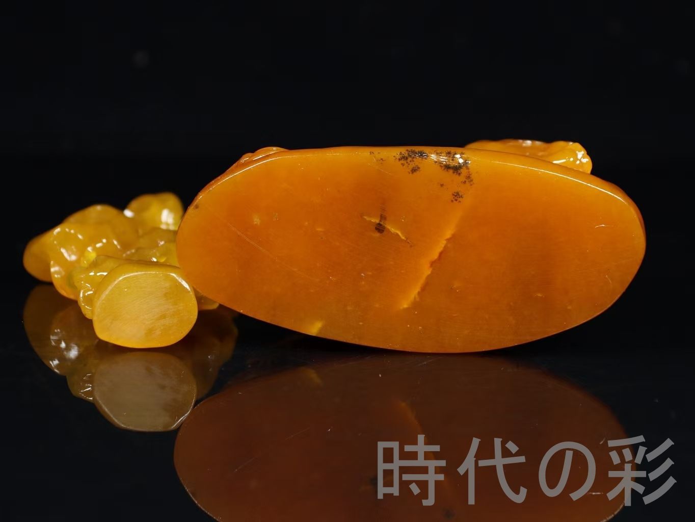 田黄石 人物彫刻】篆刻家 古泥作款 麦芽色 細緻透亮 コレクション 細密