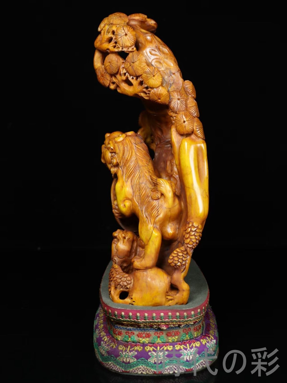 ❗️超レア　❤️天然形 夜郎・古銅石 極みの逸品　貴州産　C 1kg 寿山田黄石 獅子】篆刻家 滄作款 旧蔵重器 2.65kg 精巧細工