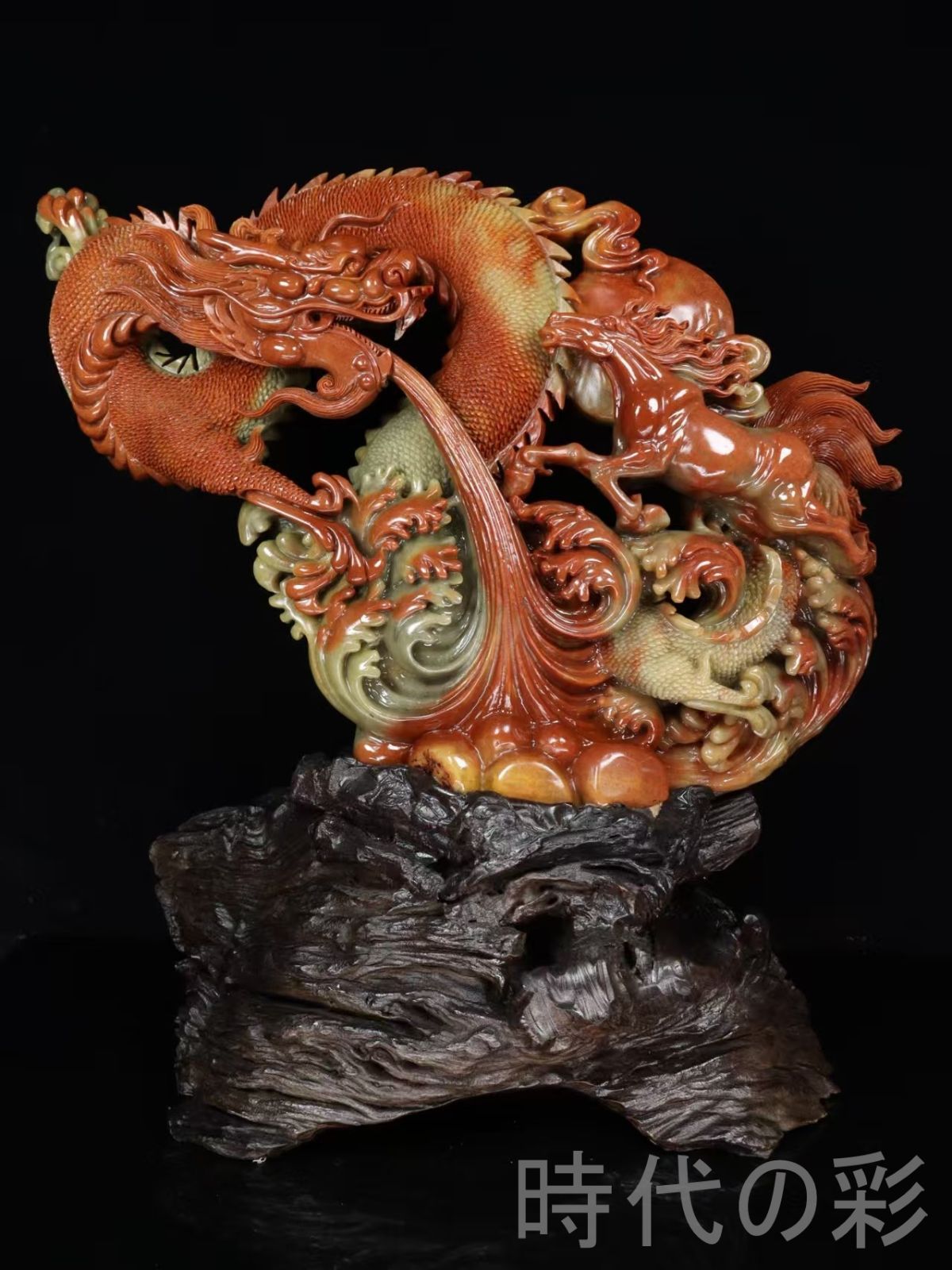 【⭐️稀少❣️美品⭐️】中国美術　寿山石　山水透かし掘り　細密彫刻 Yahoo!オークション -「楼閣山水」(彫刻、オブジェ) (美術品)の落札