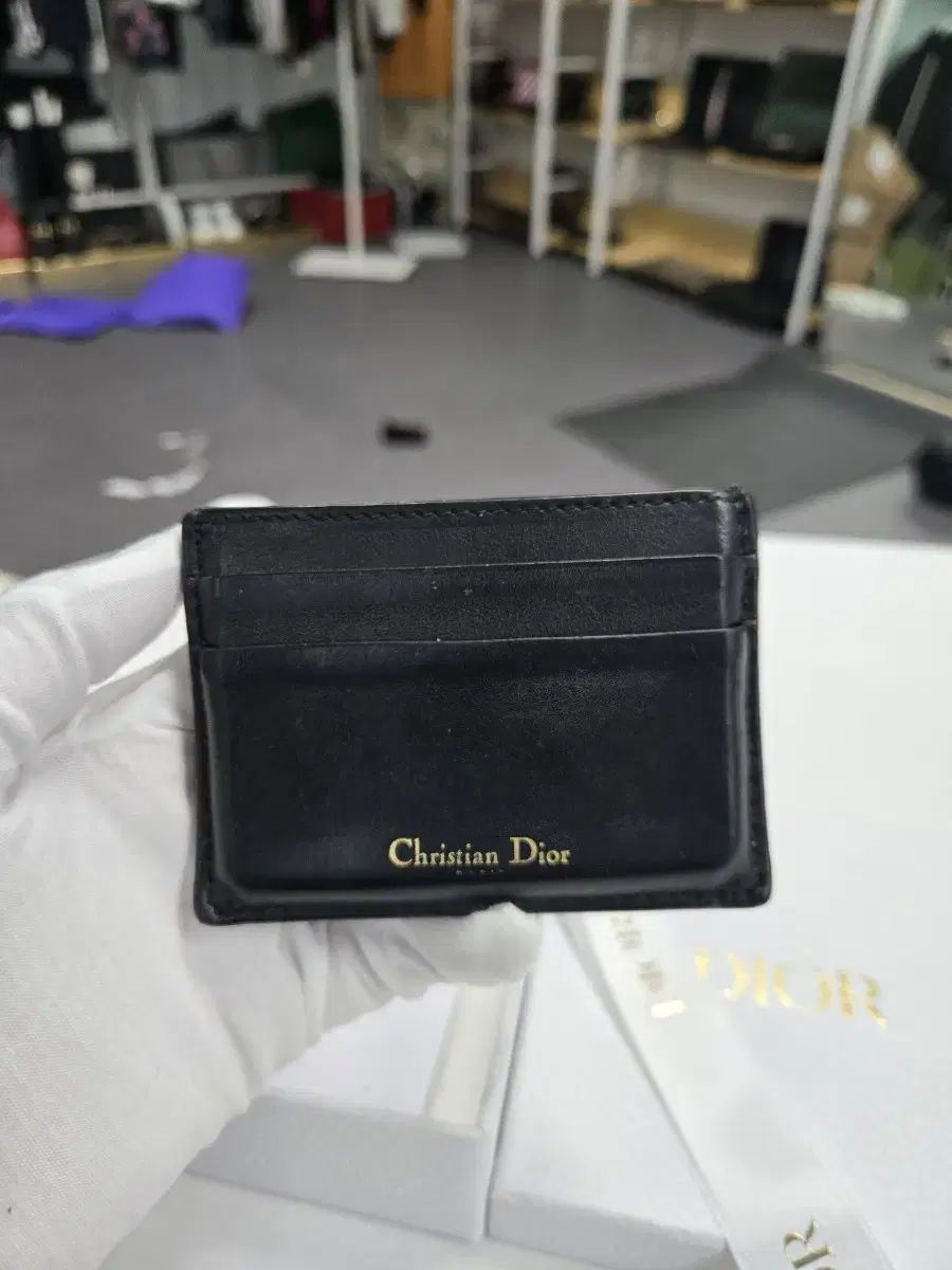 A級コンディション ディオール ロゴ カードウォレット