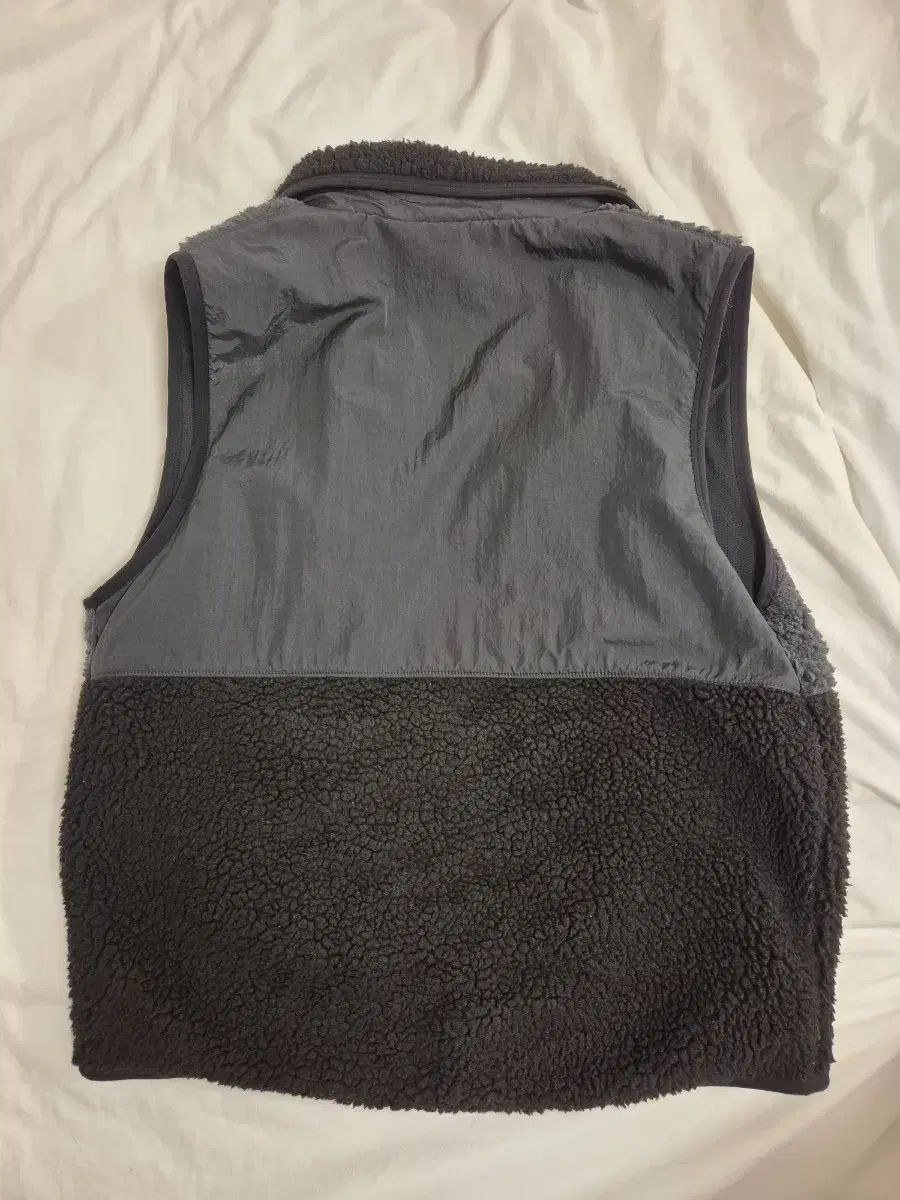 XL ナイキ シェルパ シープスキン ベスト グレー ブラック