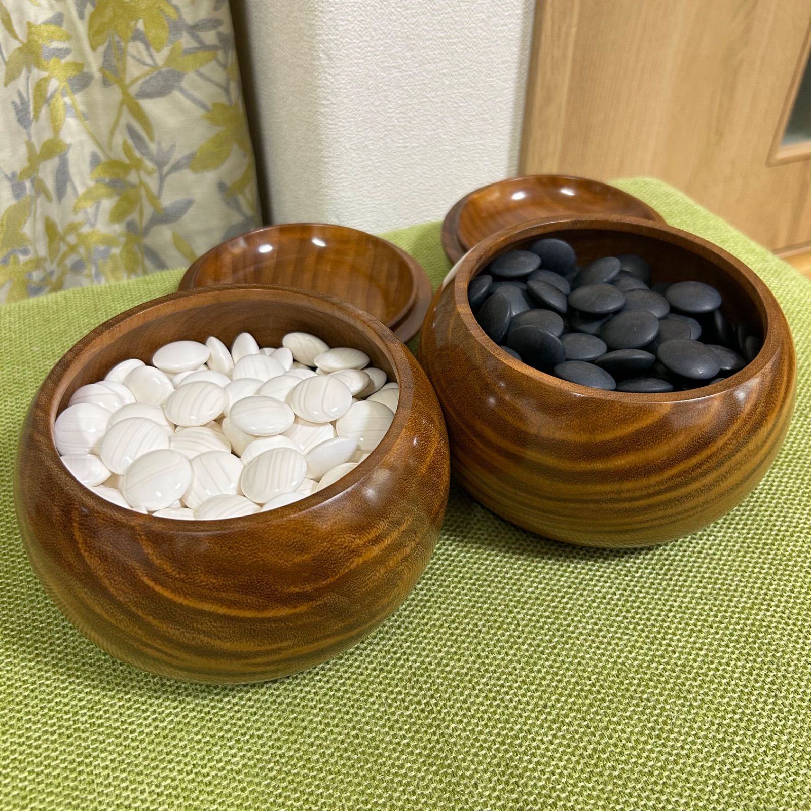 蛤碁石 那智黒 33号 美品 碁笥付き - メルカリ