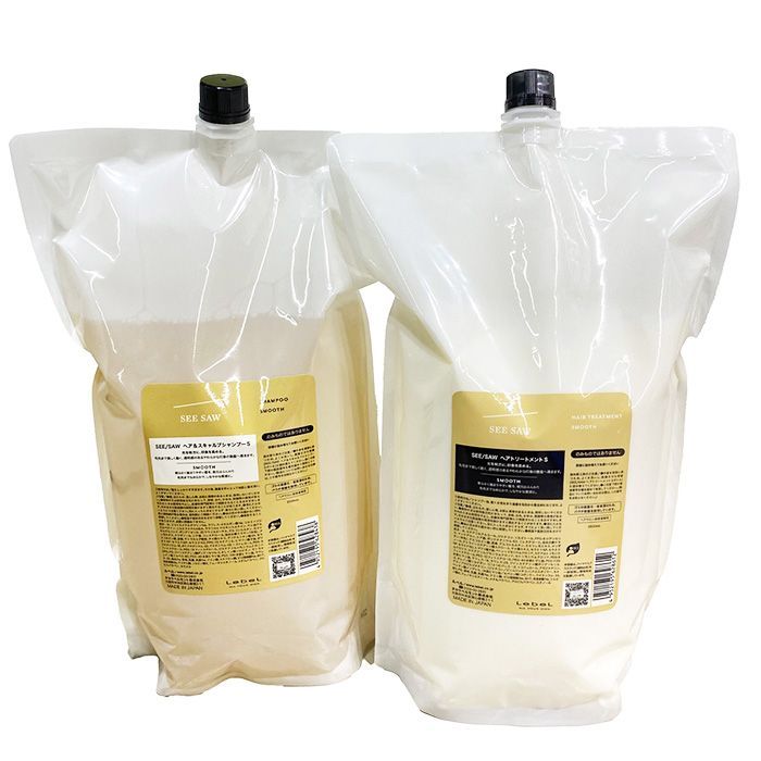 ルベル シーソー シャンプー トリートメント スムース セット 2500 ml