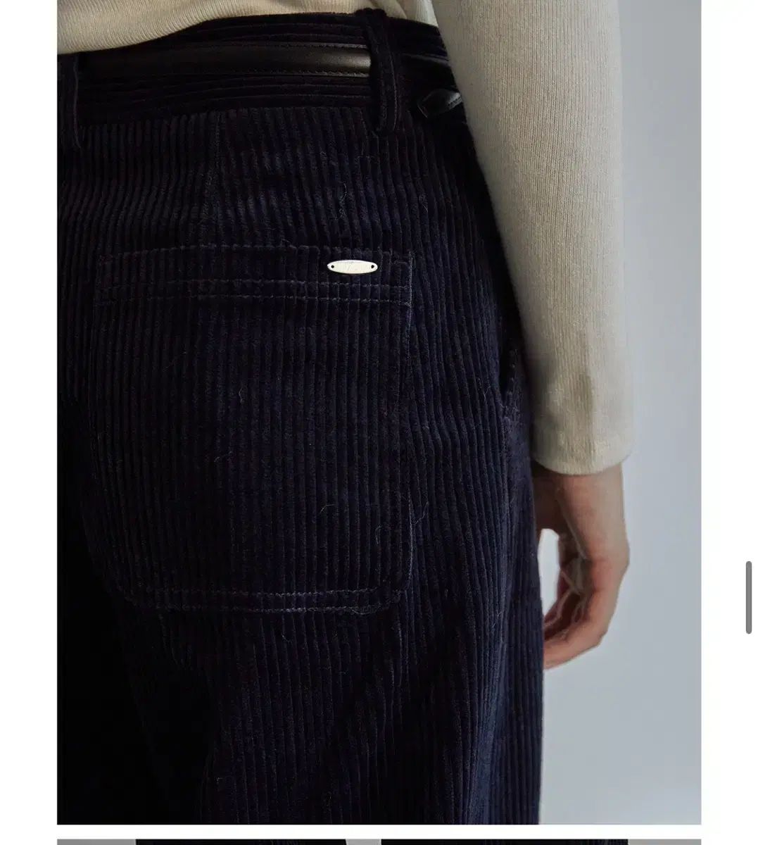 BEMUSE MANSION コーデュロイパンツ ネイビー スモール