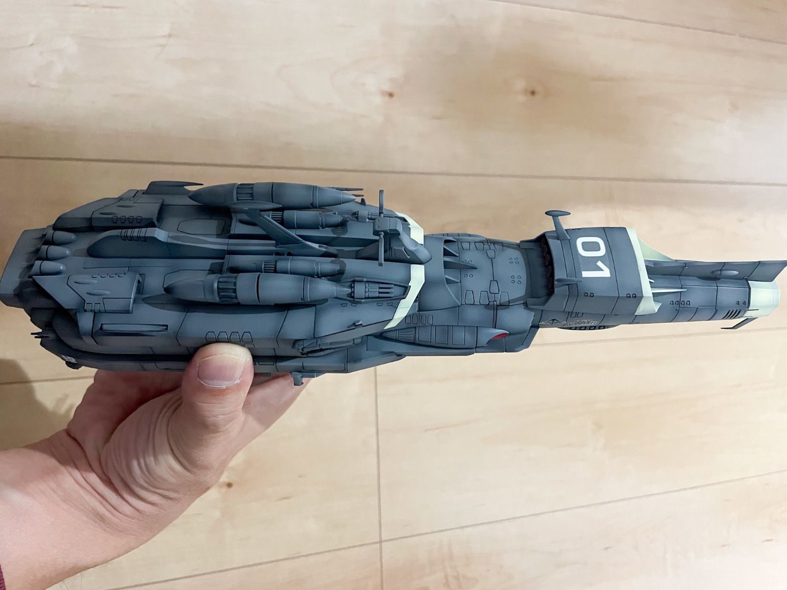 宇宙戦艦ヤマト 地球防衛軍 ヒュウガ 塗装完成品 プラモデル バイクプラモデル エアブラシコンプレッサー