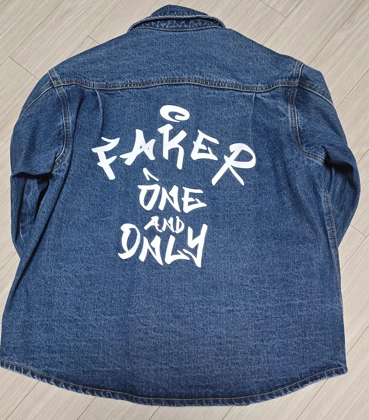  FAKER デニム シャツ ジャケット ブルー サイズ M テーラードジャケット ジャケット アウター