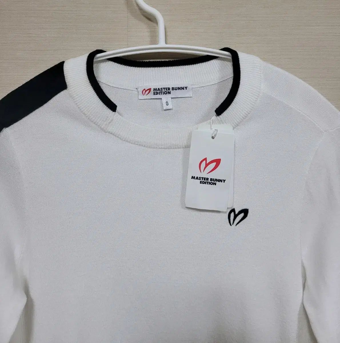 マスターバニーエディション レディース スリーブ バイカラー ニット