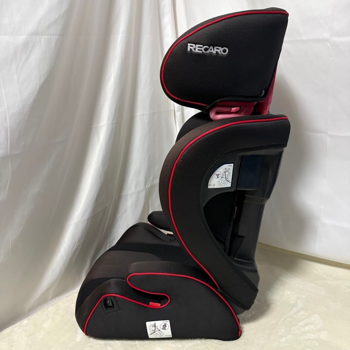 美品‼︎ RECARO レカロ　J3 ジュニアシート　レッドブラック RECARO レカロ J3 ジュニアシート ブラック 黒 ジェイスリー
