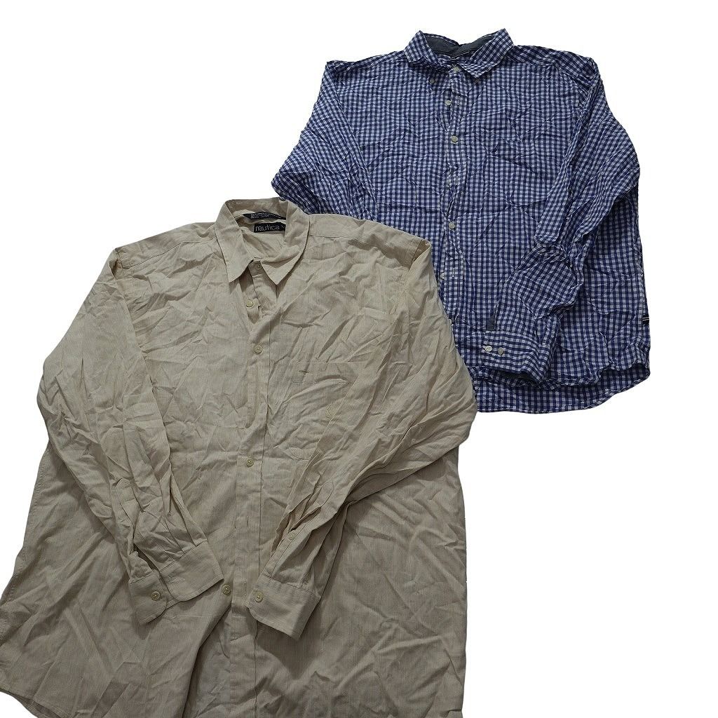 古着卸 まとめ ノーティカ NAUTICA 長袖シャツ 10枚 (メンズ XL
