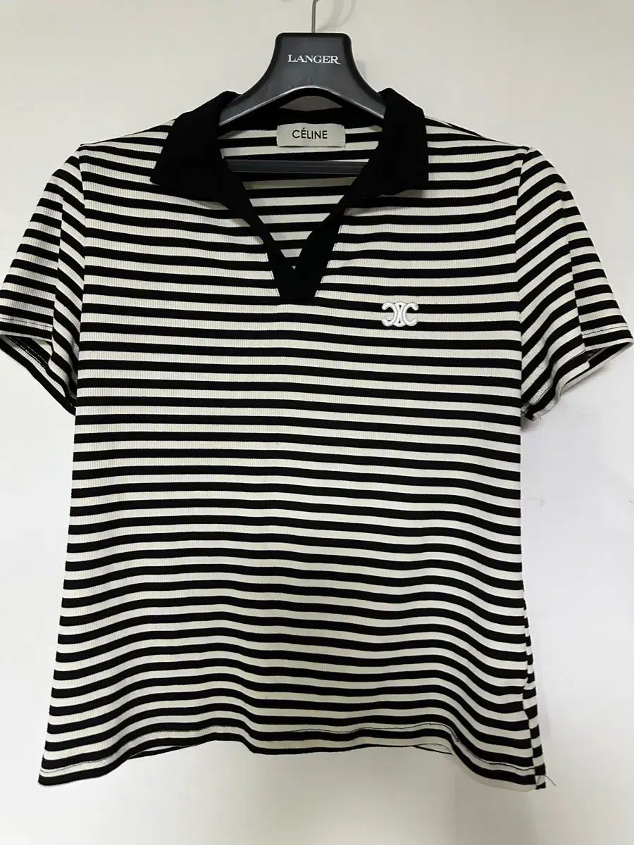 Celine セリーヌ ストライプ 半袖 カラーTシャツ - メルカリ