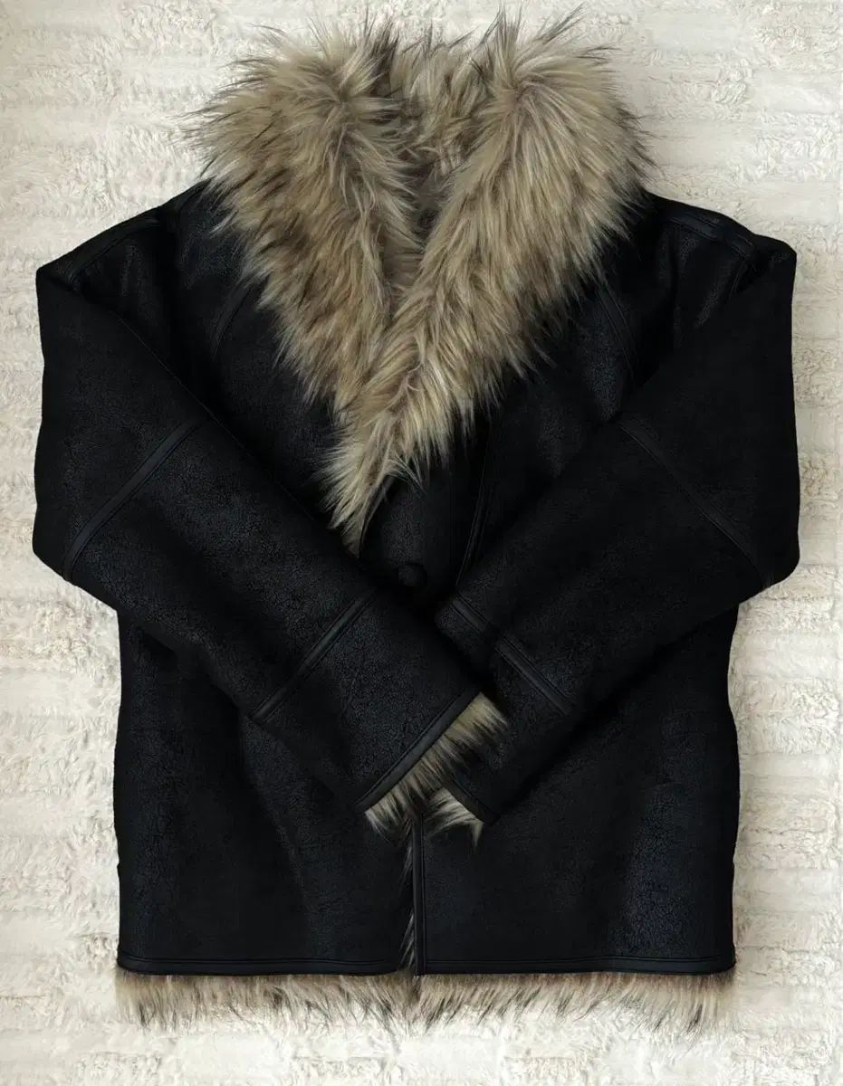 オープンyyフェイクファーリバーシブルジャケット