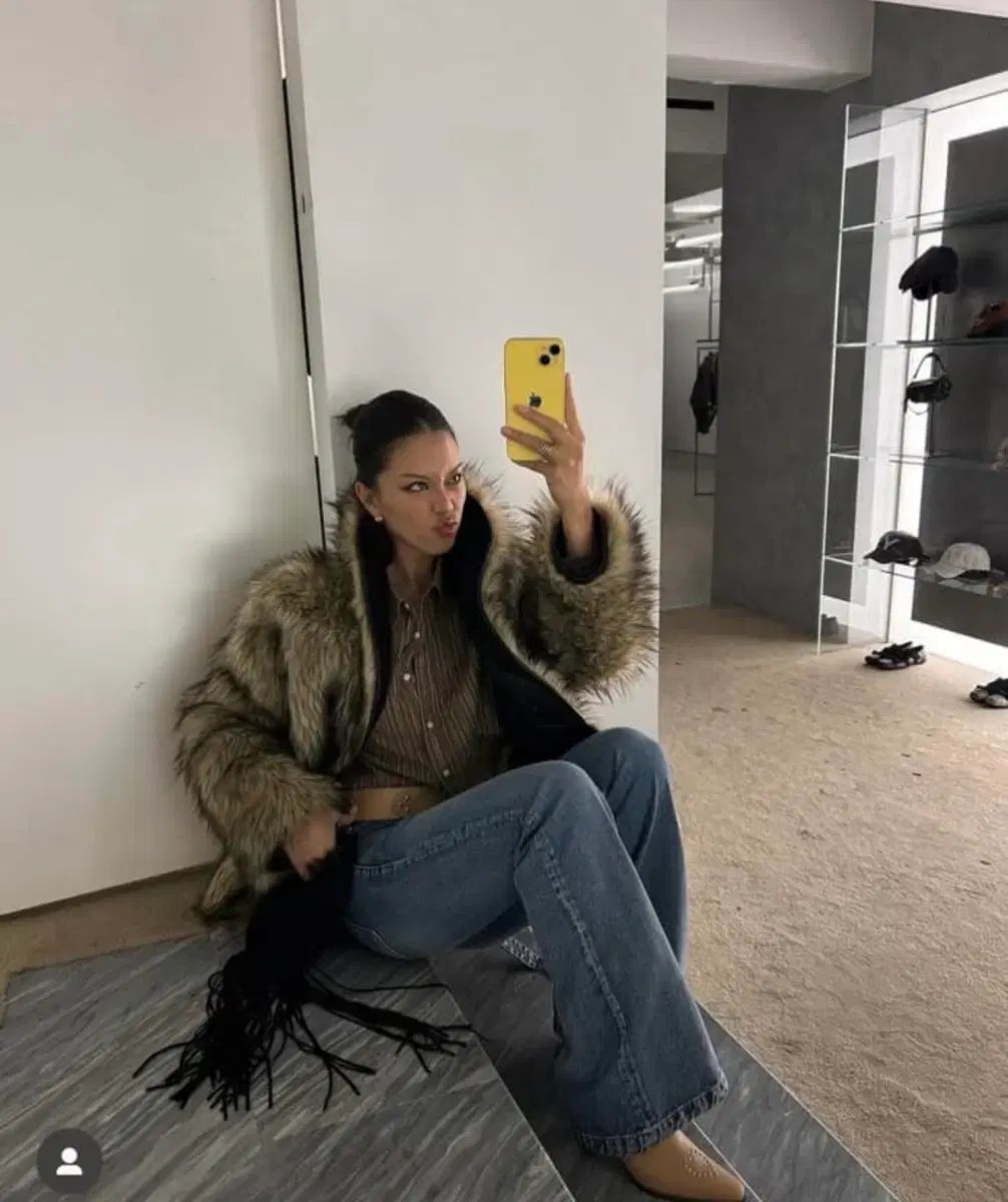 オープンyyフェイクファーリバーシブルジャケット