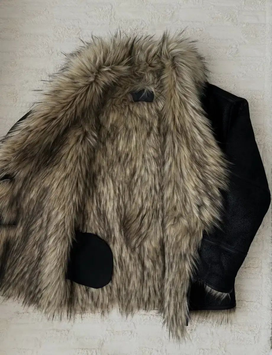 オープンyyフェイクファーリバーシブルジャケット