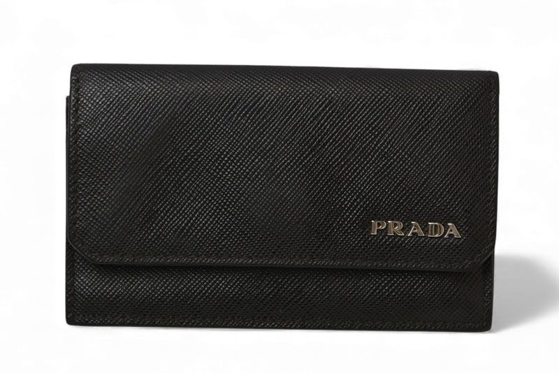 プラダ カードケース コインケース 名刺入れ PRADA ロゴ レザー NERO ブラック