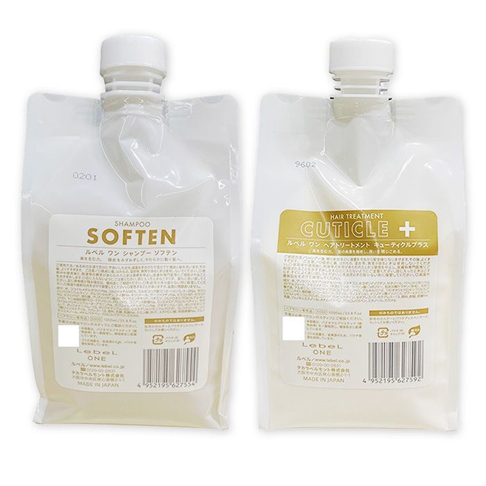 ルベル ワン シャンプー ソフテン キューティクルプラス 1000ml セット