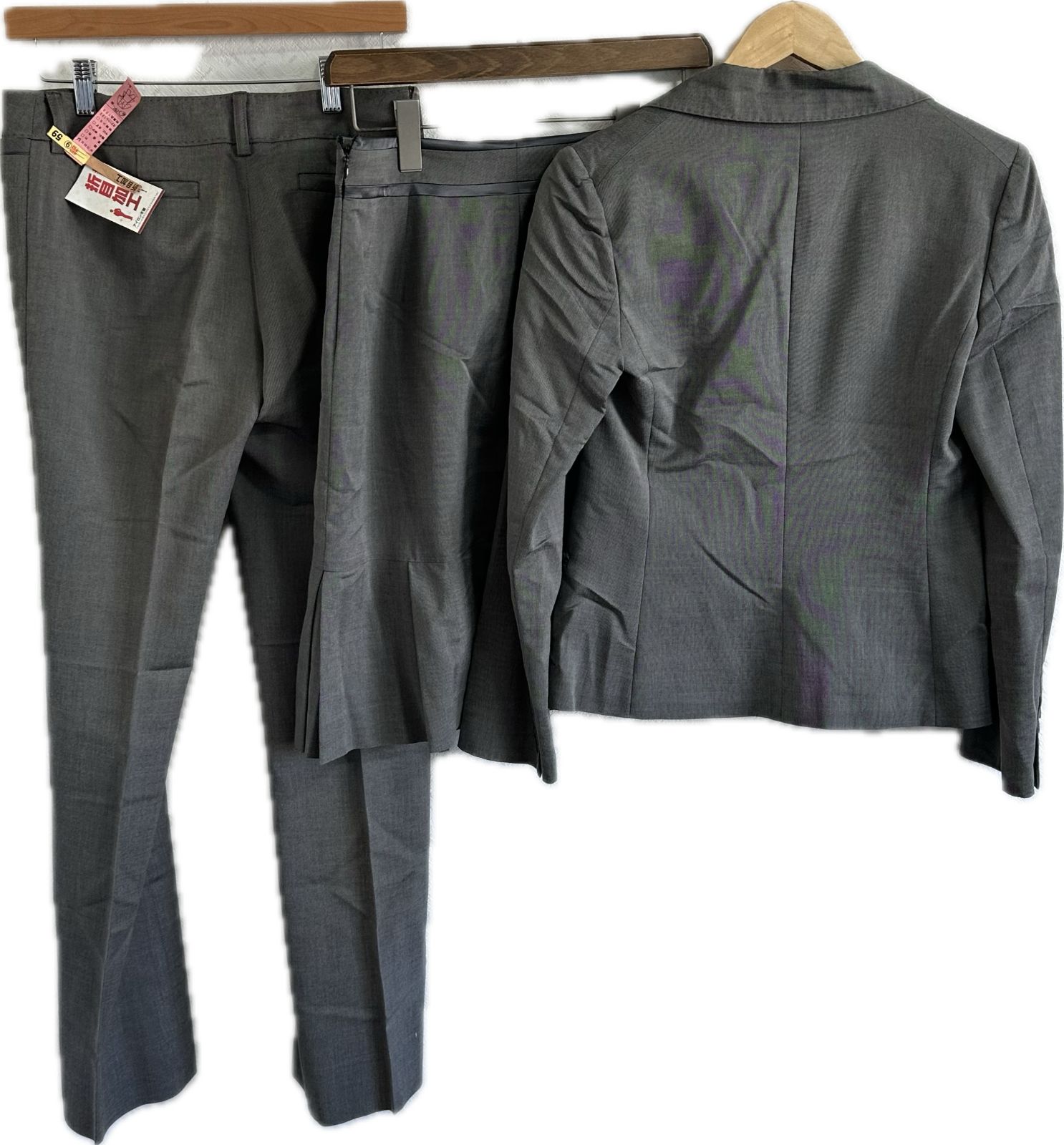 INDIVI スーツ ３点セット ジャケット パンツ スカート Sサイズ Z1637 INDIVIインディヴィ スーツ3点セットジャケットスカートパンツ