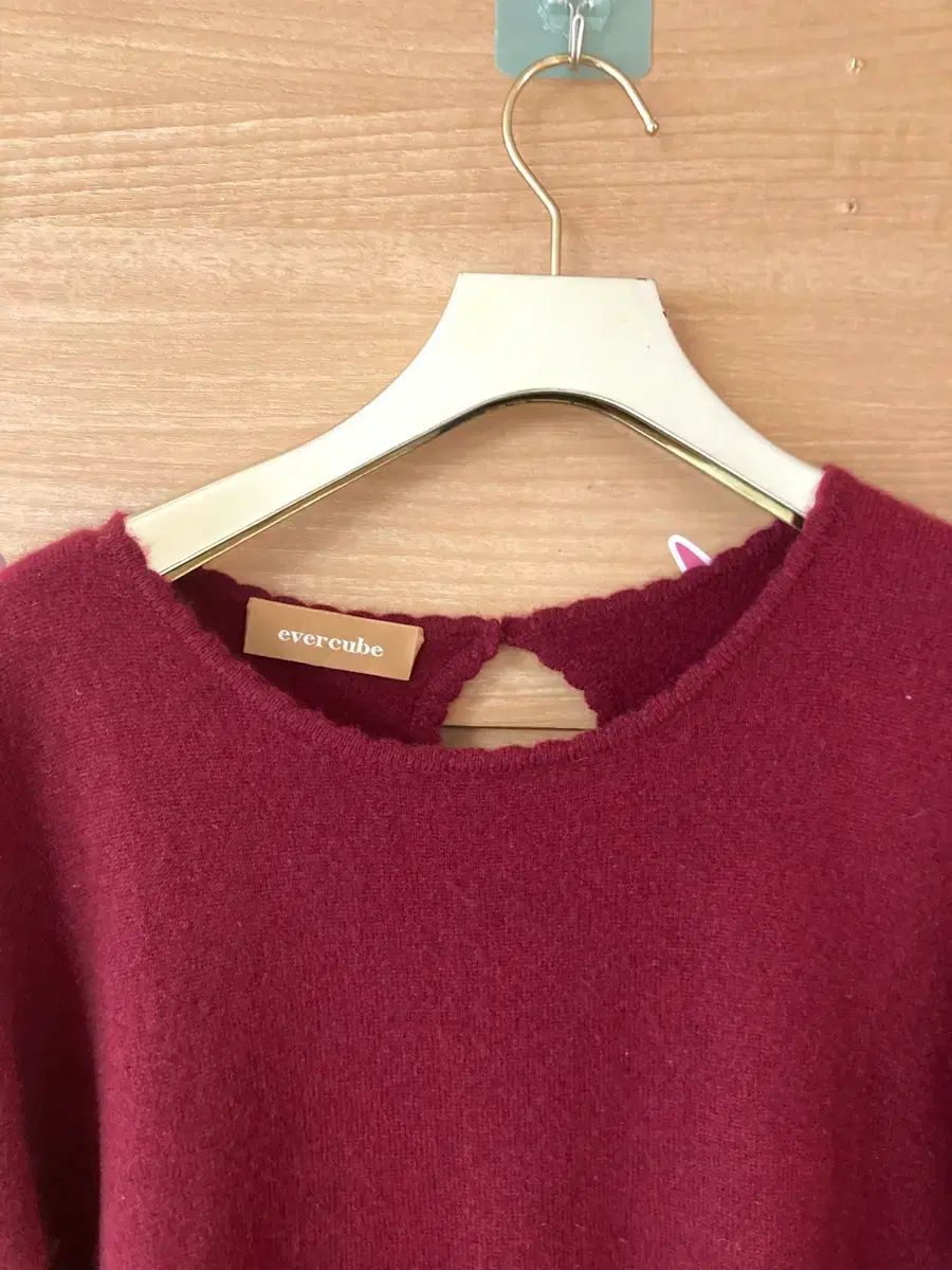  カシミア ニットワンピース 丈97程度 長袖 七分袖 ひざ丈ワンピース