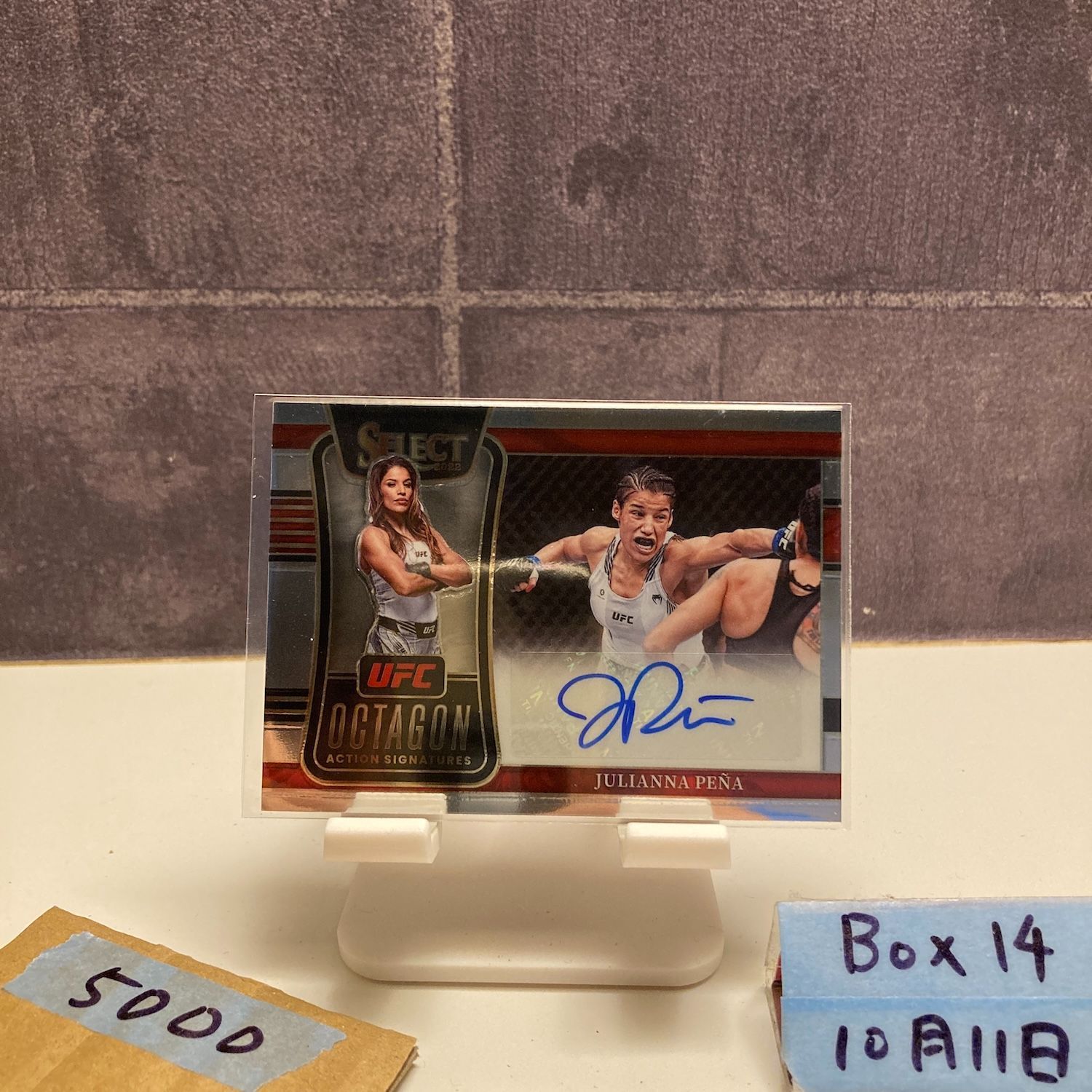 2022 Panini Select Julianna Pena 直筆サインカード UFC Octagon