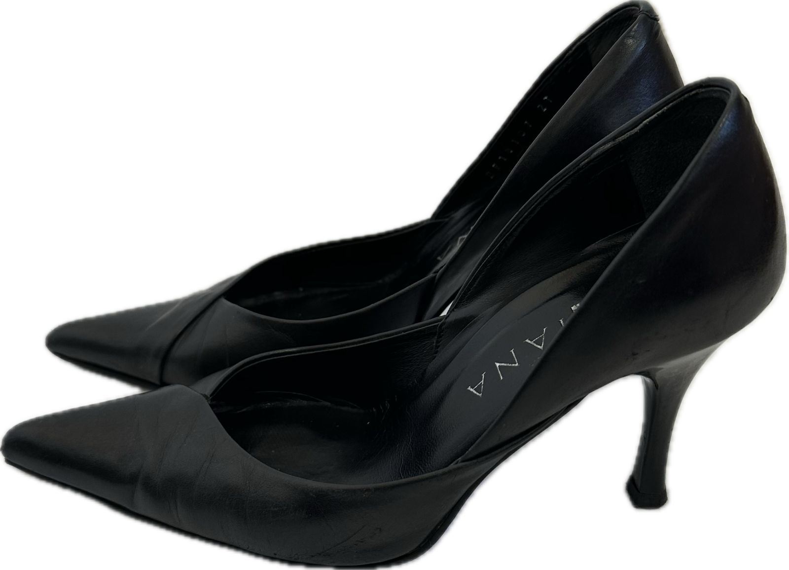【美品】ブラック ハイヒール| DIANA 美品 箱付き】DIANA ブラック ハイヒール 25.5cm 靴・バッグのダイアナ