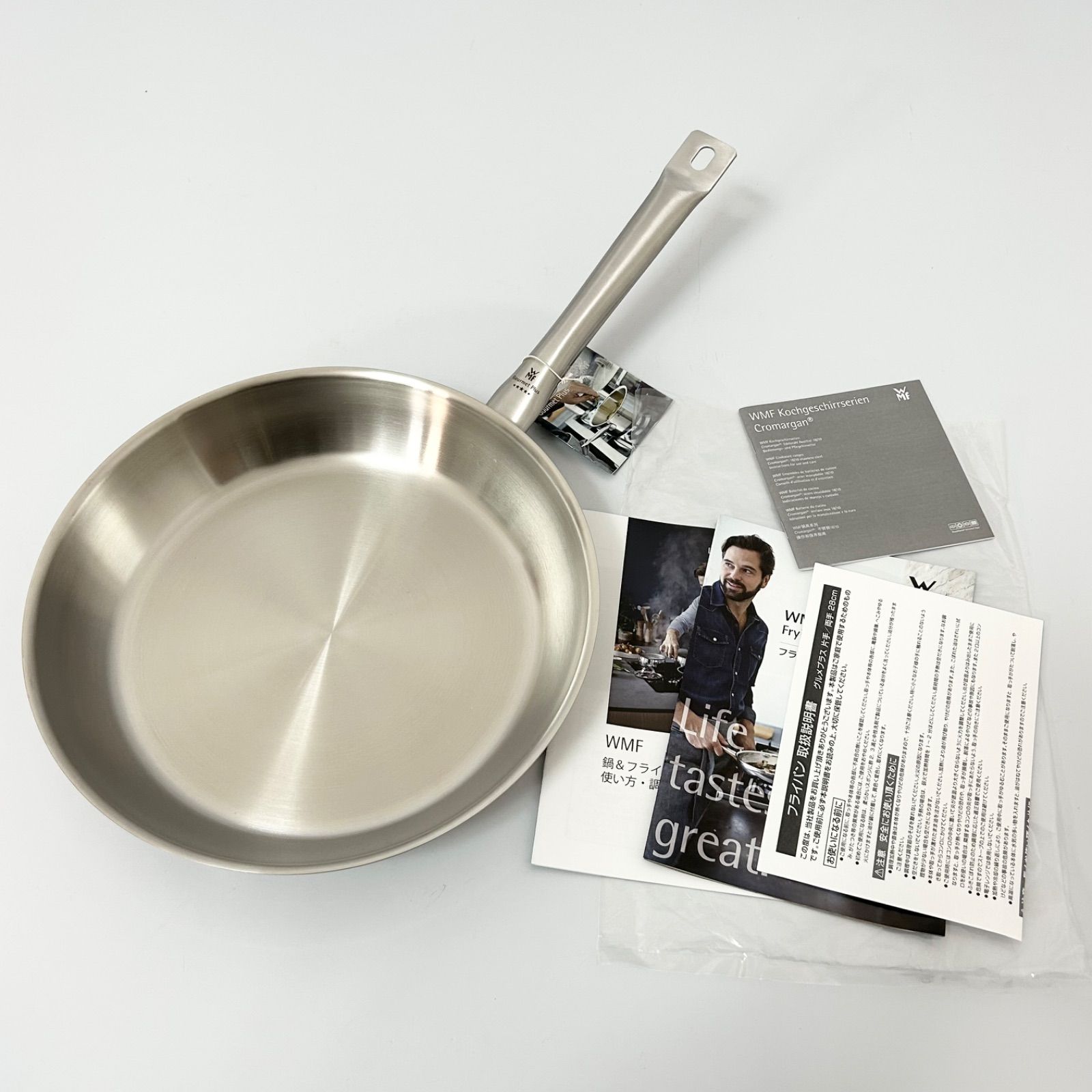 WMF ヴェーエムエフ グルメプラス 28 cm ステンレスフライパン 片手 両手