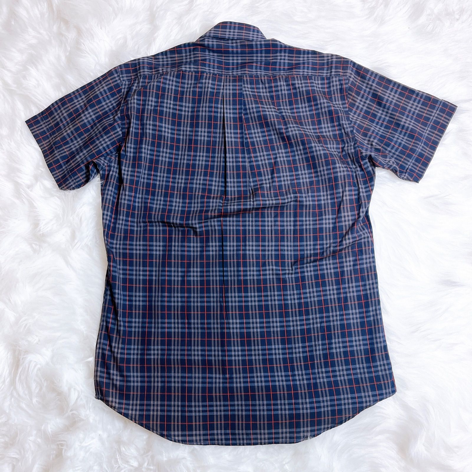 バーバリー ロンドン ネイビー ノバチェック シャツ 総柄 - メルカリ