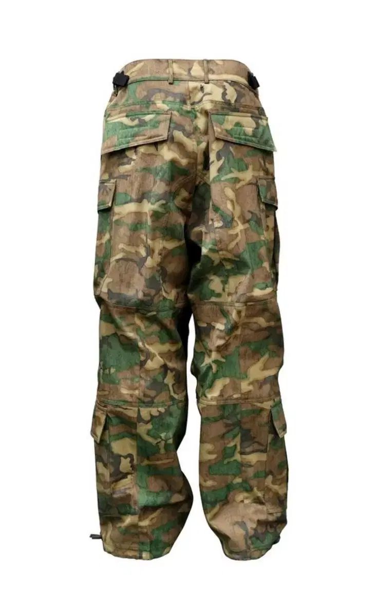 1 FAR FROM WHAT ファー カモ カーゴ パンツ グリーン ゆったり設計 主役アイテム