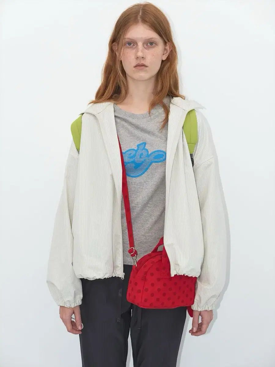 ENZO BLUES ドット スモール ハンド バッグ Red