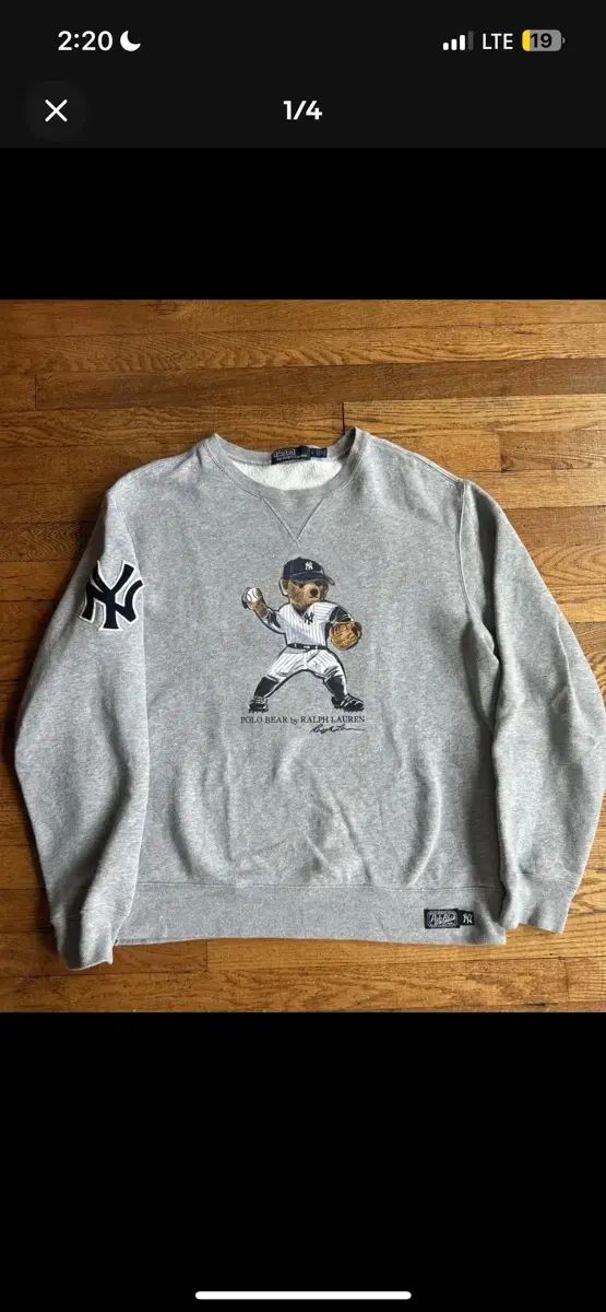 ポロ ラルフローレン ニューヨーク ヤンキース クマ スウェット L