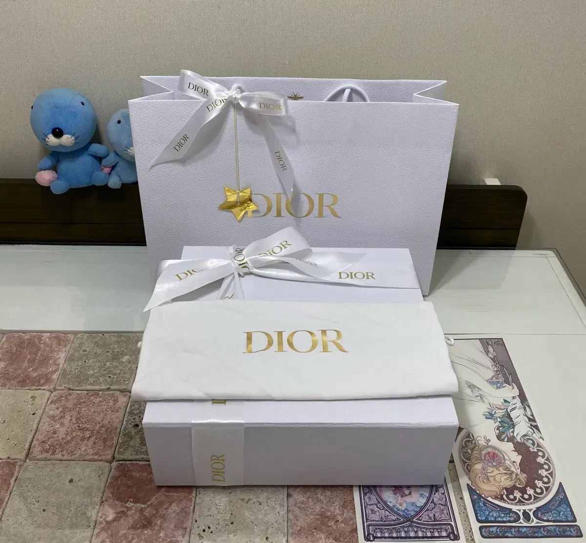 ディオール バッグボックス ダスト バインダー リフィル リボン 星チャーム お買い物バッグ