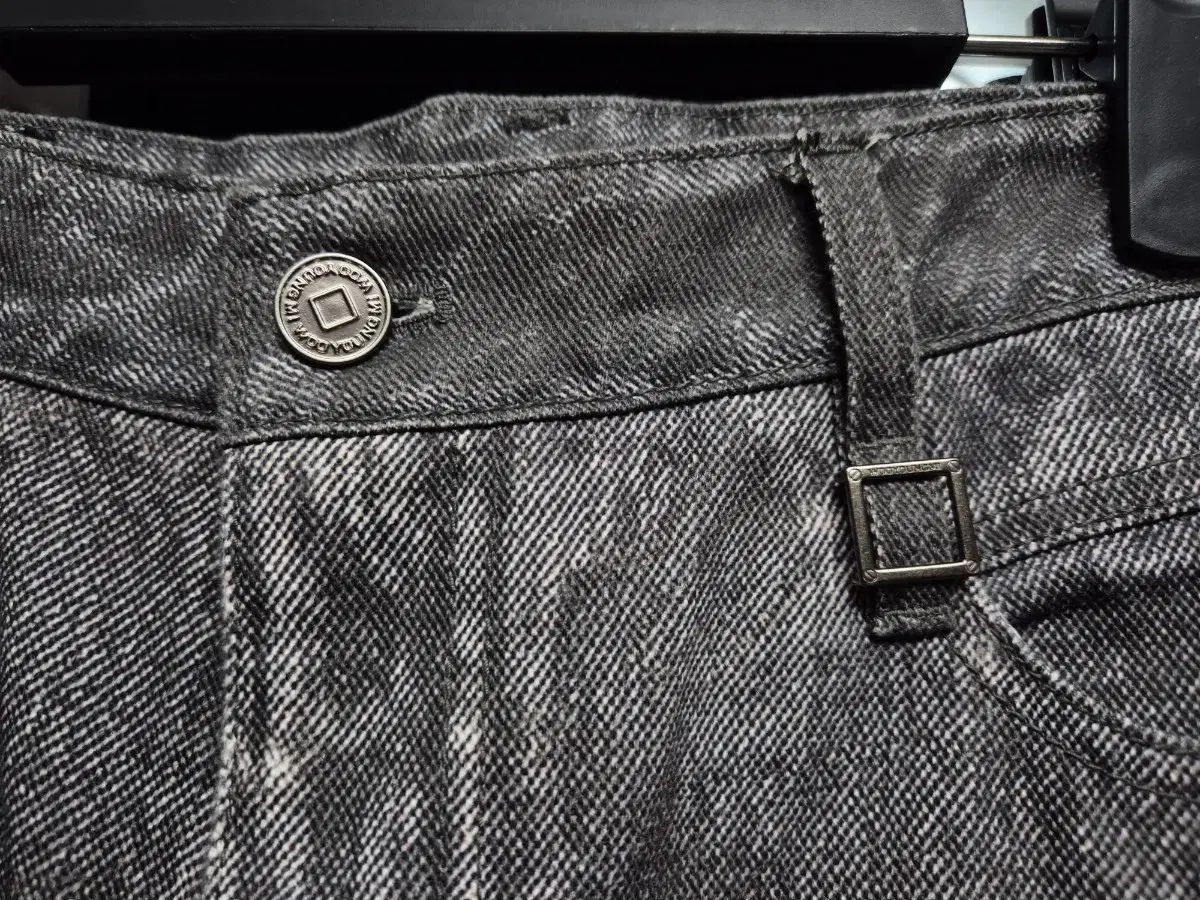 24 fw ウーヨンミ ダメージ デニム パンツ 46