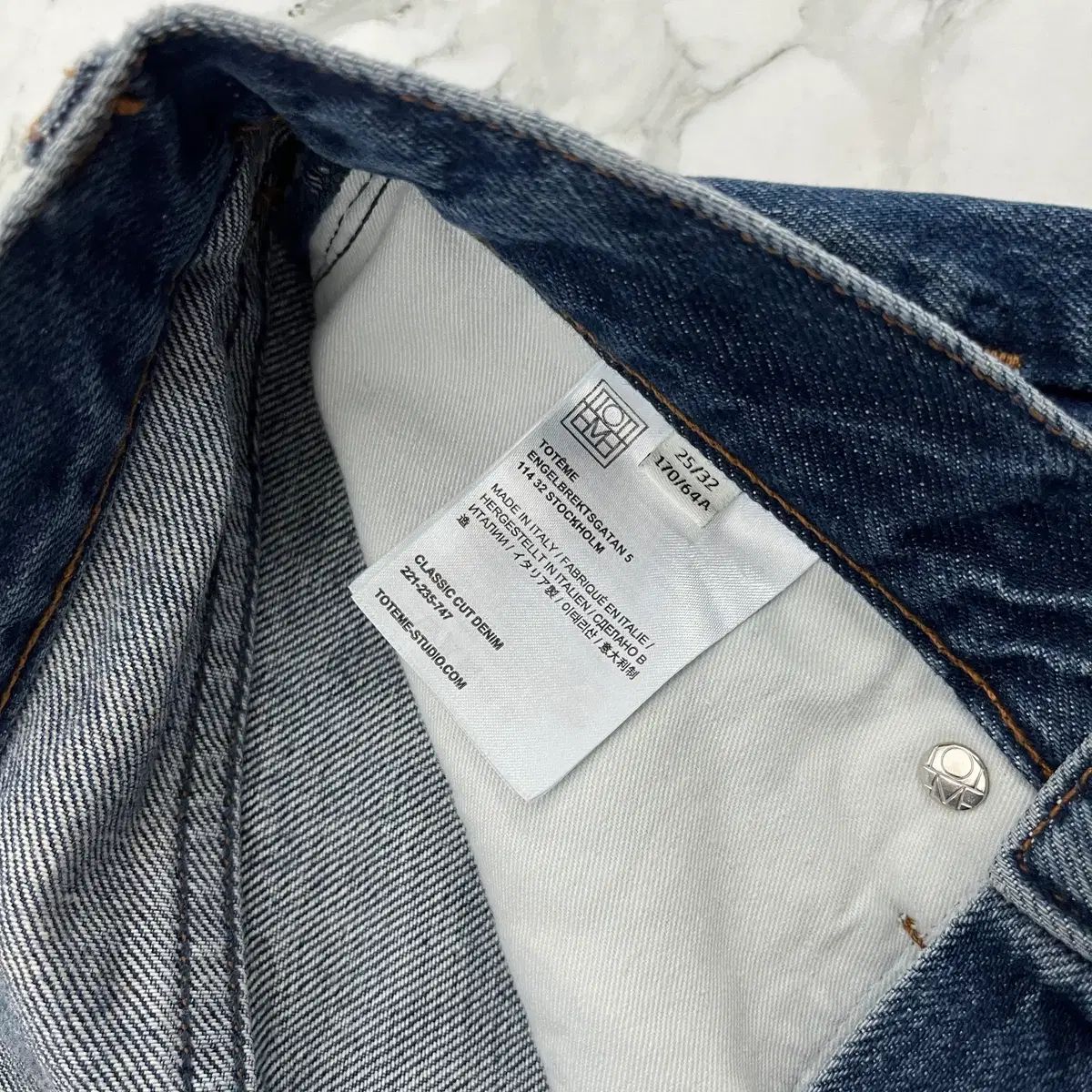  トーテム Classic ストレート デニム RAW カッティングジーン その他 デニム ジーンズ