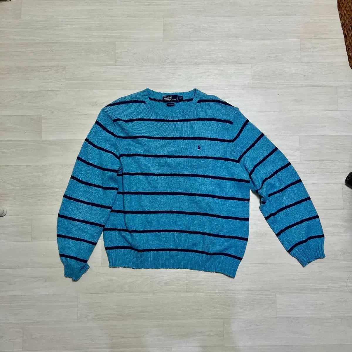 ポロ ラルフローレン ストライプ ニット XXL