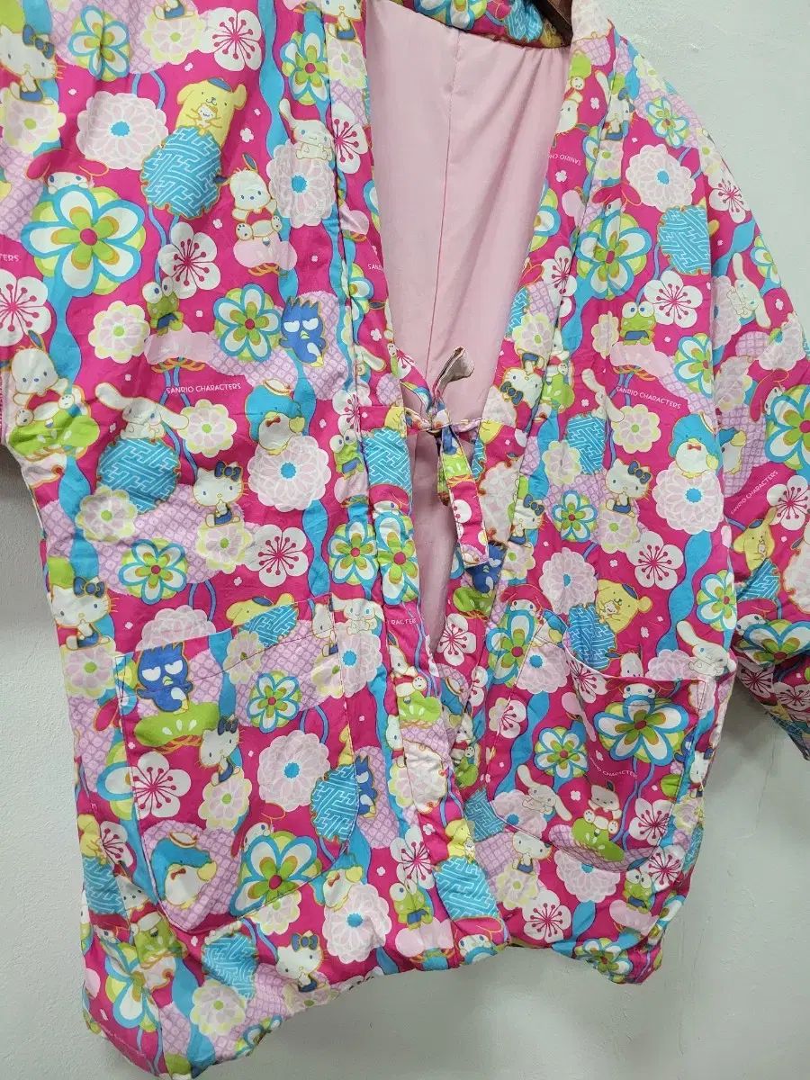  サンリオ キャラクター ピング ハンテン 長袖 カーディガン ボレロ アンサンブル