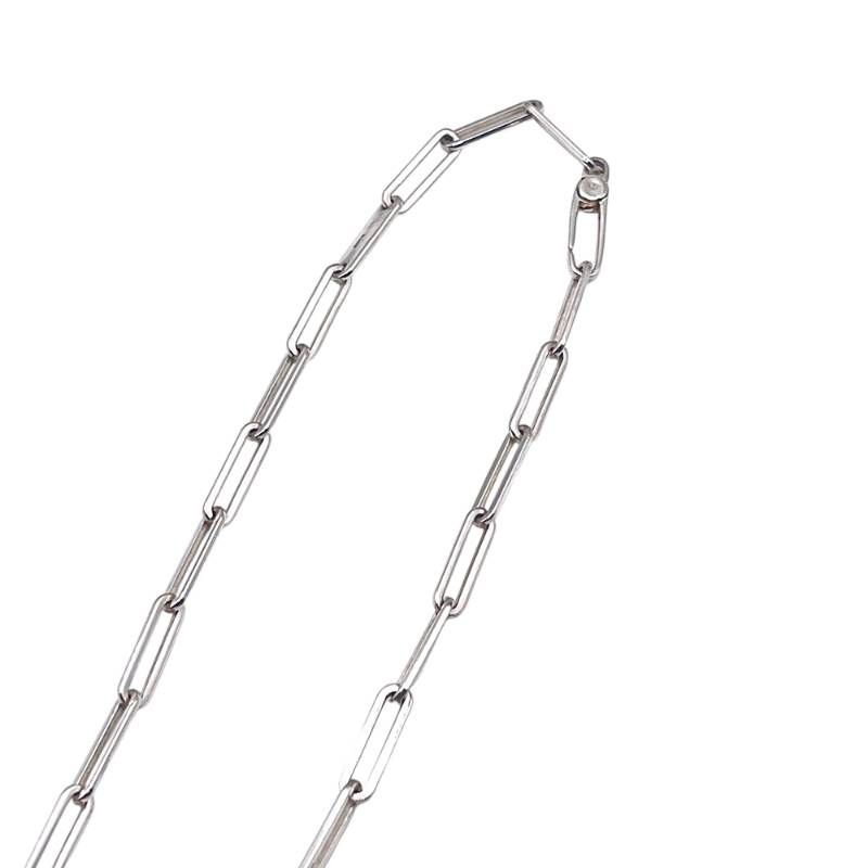 GUCCI グッチ クリップチェーン ネックレス シルバー925 シンプル OJ 11 3 ネックレス アクセサリー