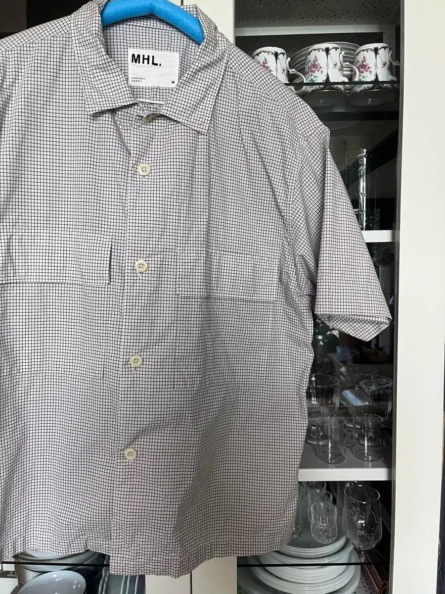 メンズ MHL マーガレットハウエル CHECK 半袖 シャツ m サイズ