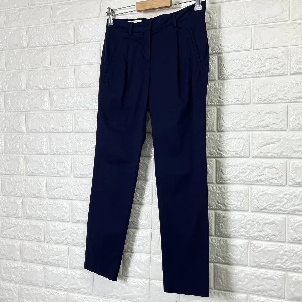 インコテックス レディース スリムテーパード ネイビー スラックス