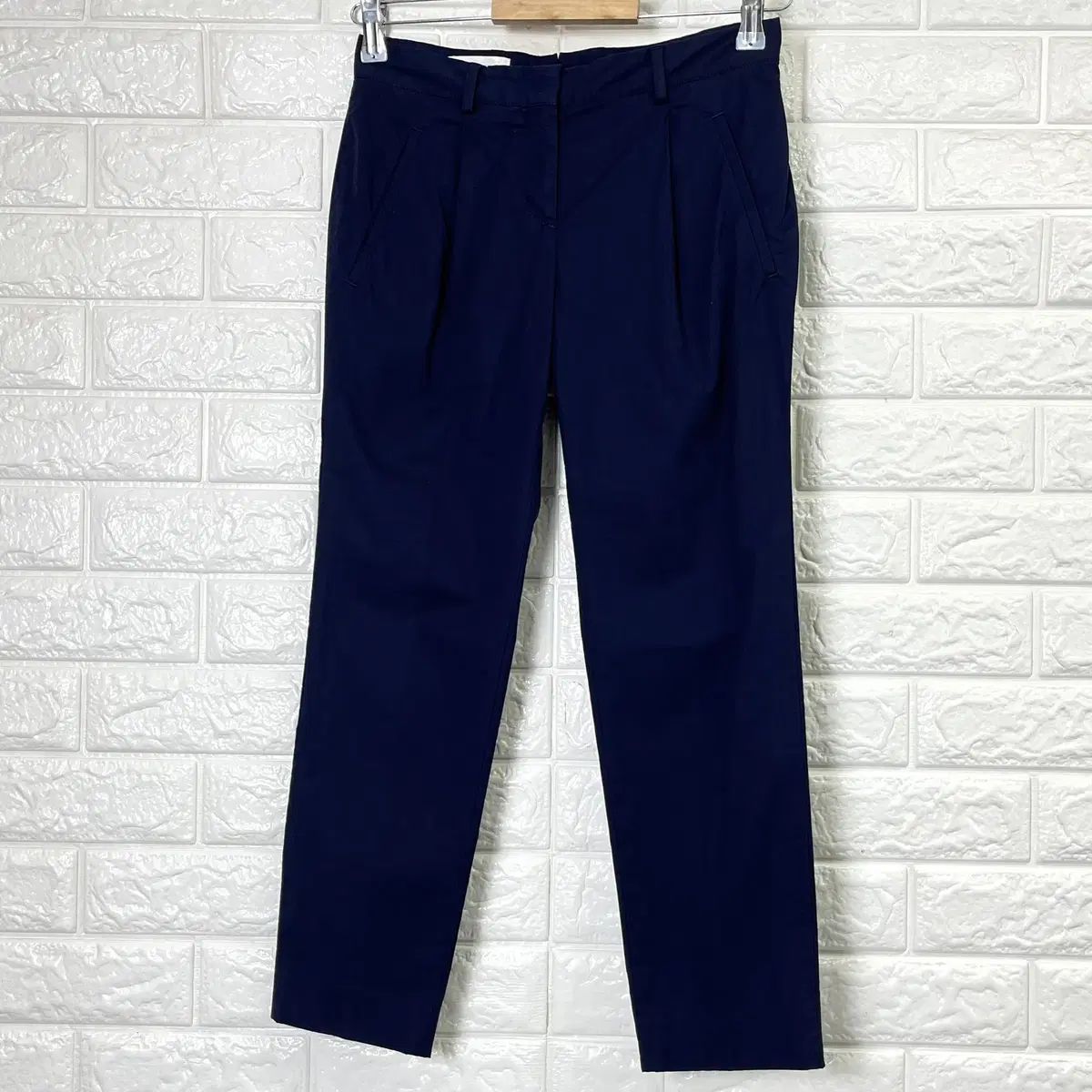 インコテックス レディース スリムテーパード ネイビー スラックス