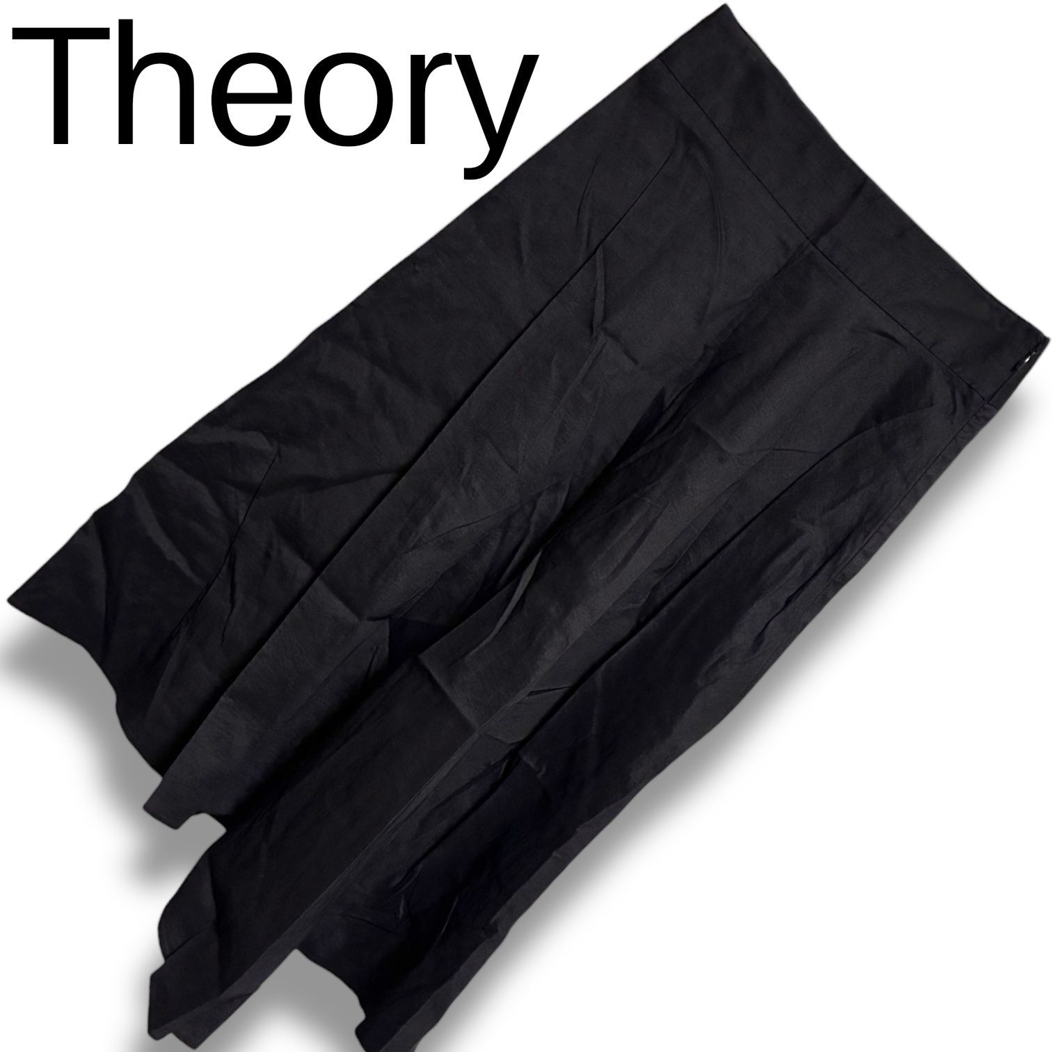 ✨️美品✨️ Theory セオリー ストレッチ パンツスーツ ブラック 日本製 Theory セオリー スラックス パンツ ブラック 黒 サイズ2 S相当