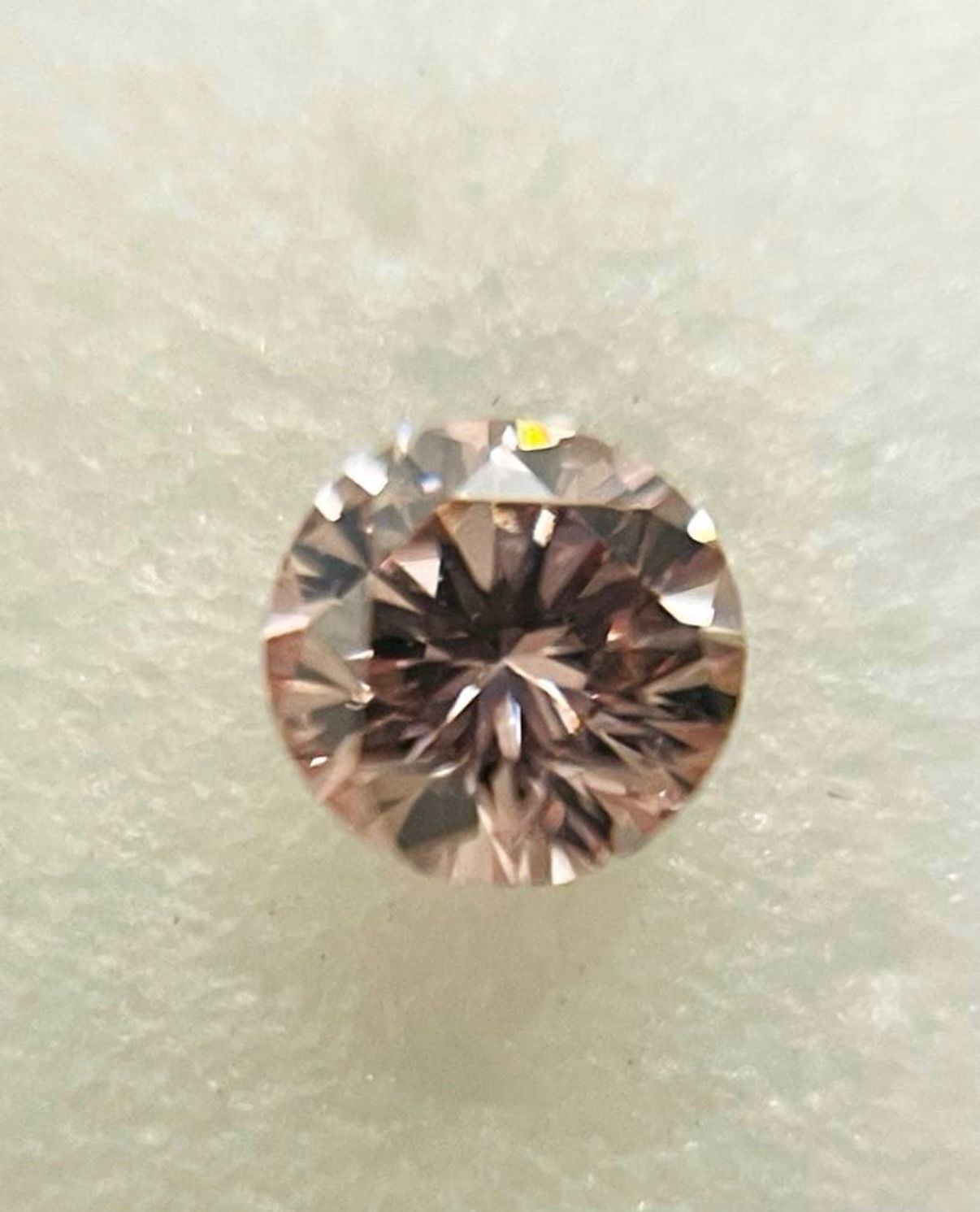  天然ピンクダイヤモンドルース FANCY PINK ラウンドブリリアント ルース(裸石) 原石 ビーズ アクセサリー道具 材料