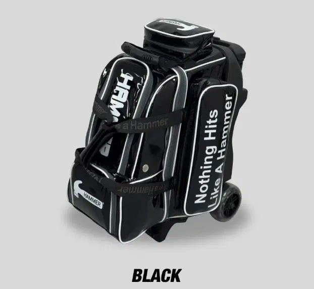 HAMMER ハンマー 2ボール ローラーバッグ ボーリングバッグ エナメル ブラック