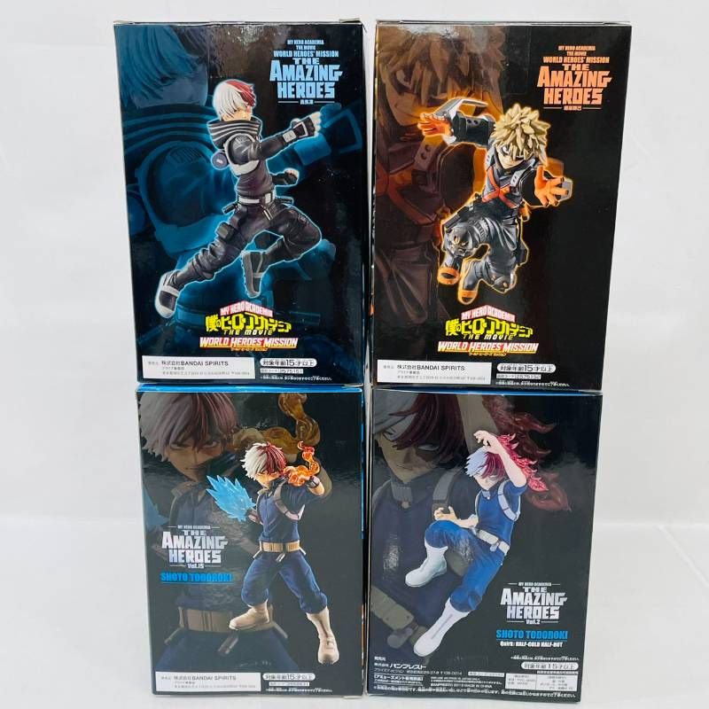僕のヒーローアカデミア THE AMAZING HEROES 轟焦凍 爆豪勝己 4体