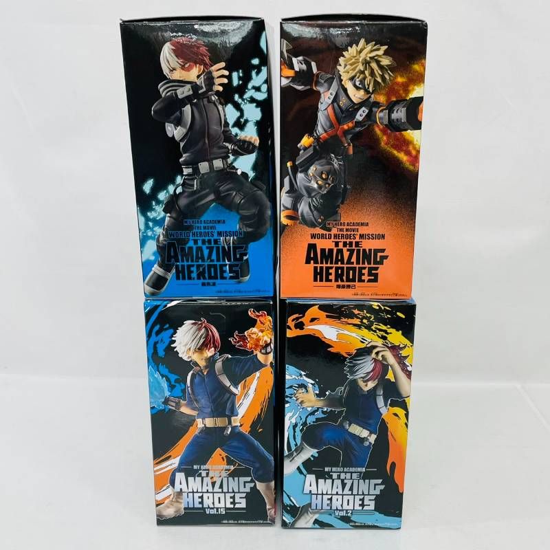 僕のヒーローアカデミアWORLD HEROES MISSION 4体セット 僕のヒーローアカデミア THE AMAZING HEROES 轟焦凍 爆豪勝己 4体