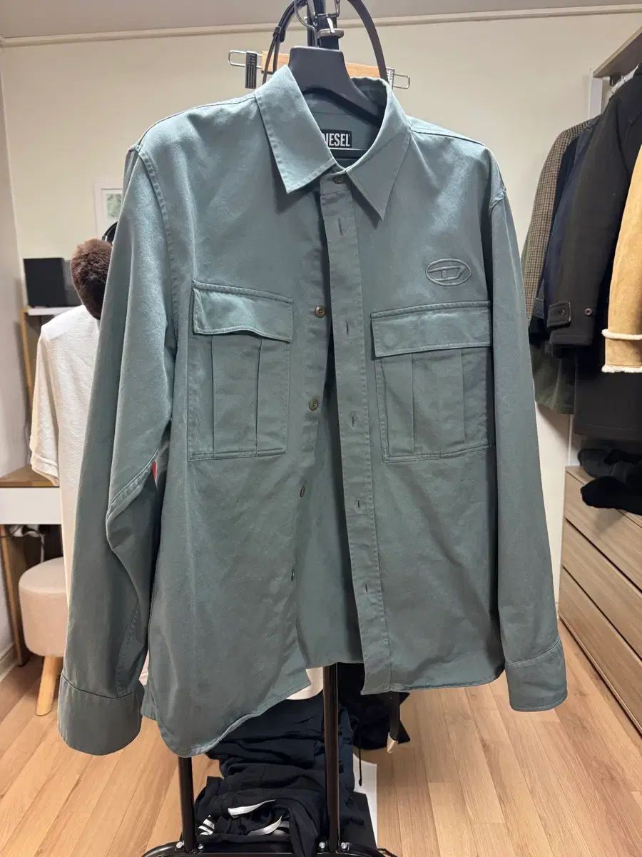 DIESEL M43 シャツジャケット ソックスブルー L