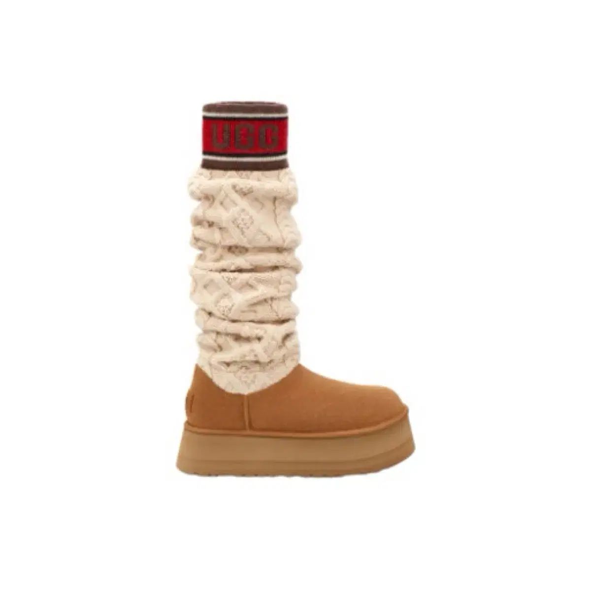 UGG クラシック セーター レター トール ブーツ チェスナット