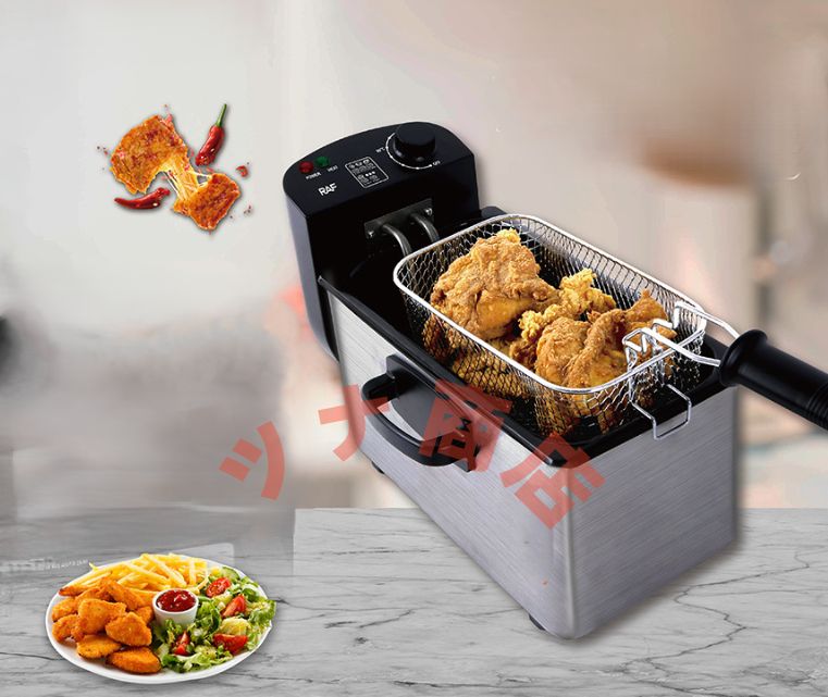 電気フライヤー 卓上 小型 電気 串揚げ 揚げ物機 2000 W 急速加熱 コンパクト 温度調節 3層断熱保護 火傷防止設計 コンパクトで便利 お手入れが簡単 3 L大容量 電気で油加熱 家庭用 業務用 調理器具