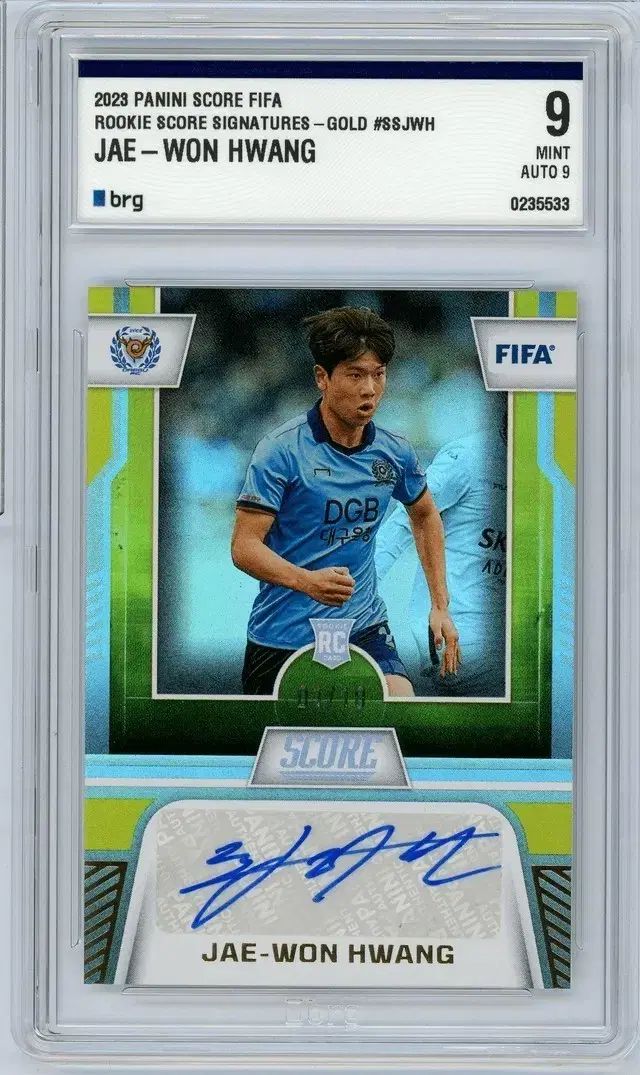 2025 PANINI SCORE FIFA ファン ジェウォン GOLD オート